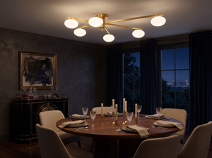 Brass Halo Chandelier - Main Product Image