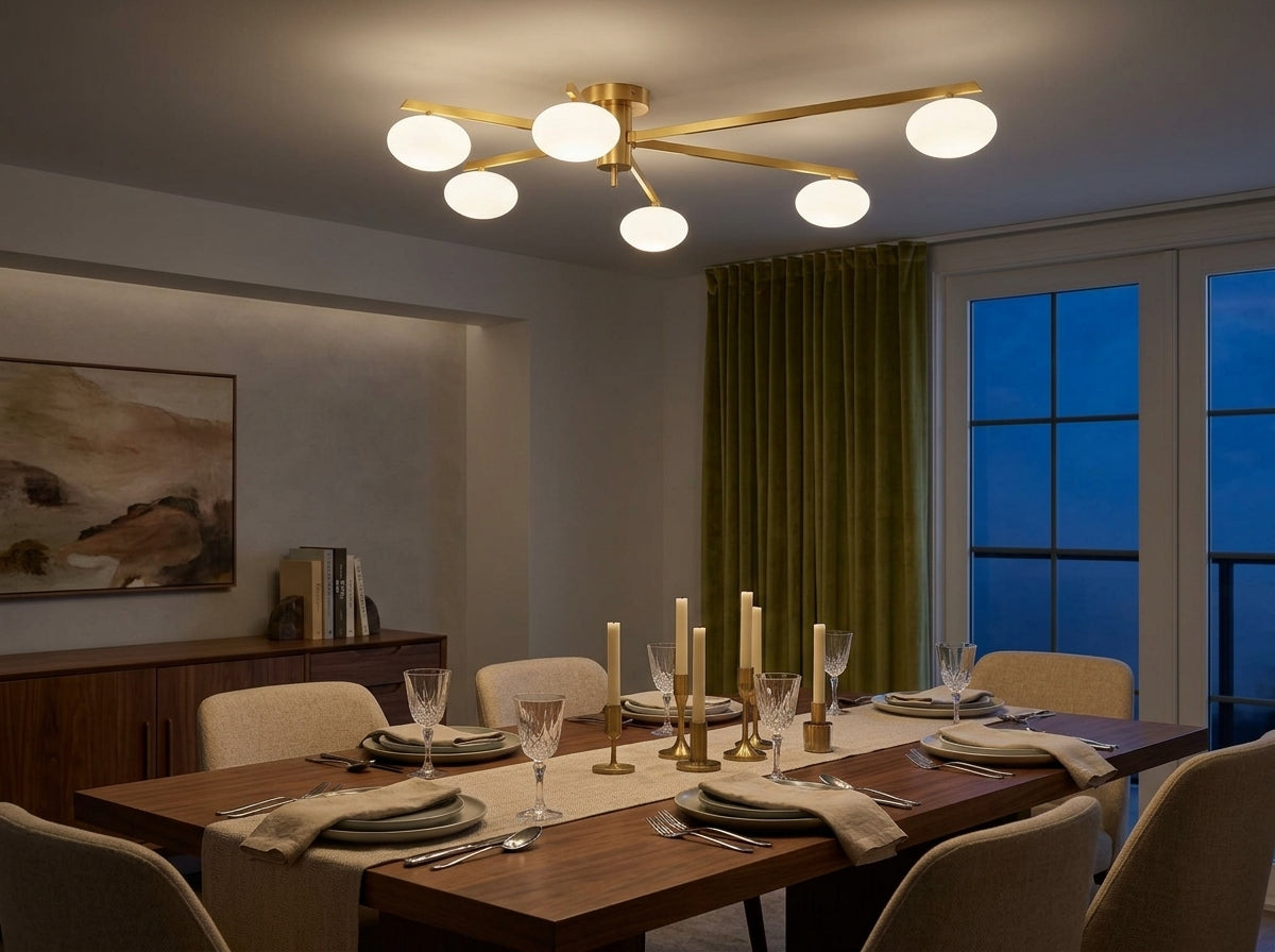 Brass Halo Chandelier - Sets the Mood Instantly