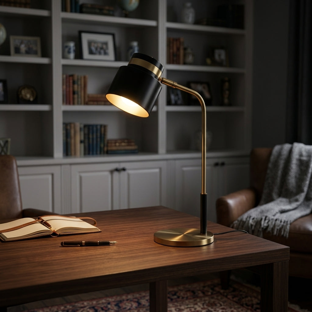 Brass Spotlight Task Lamp - Main Product Image