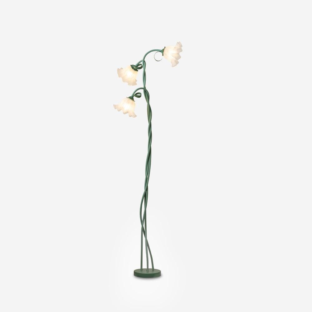 Elegant Calla Lily Inspired Floor Lamp with Sculptural Design