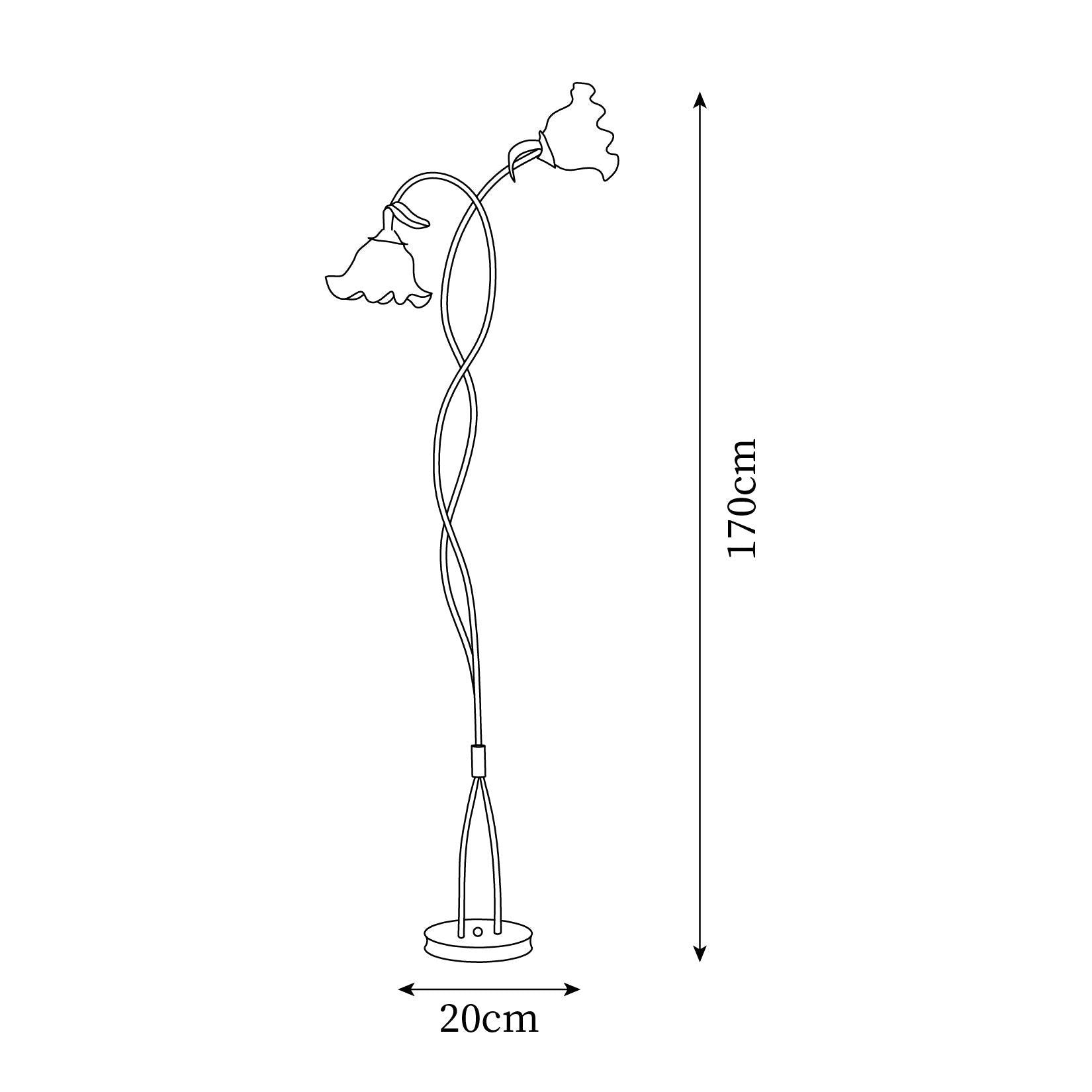 Elegant Calla Lily Inspired Floor Lamp with Sculptural Design