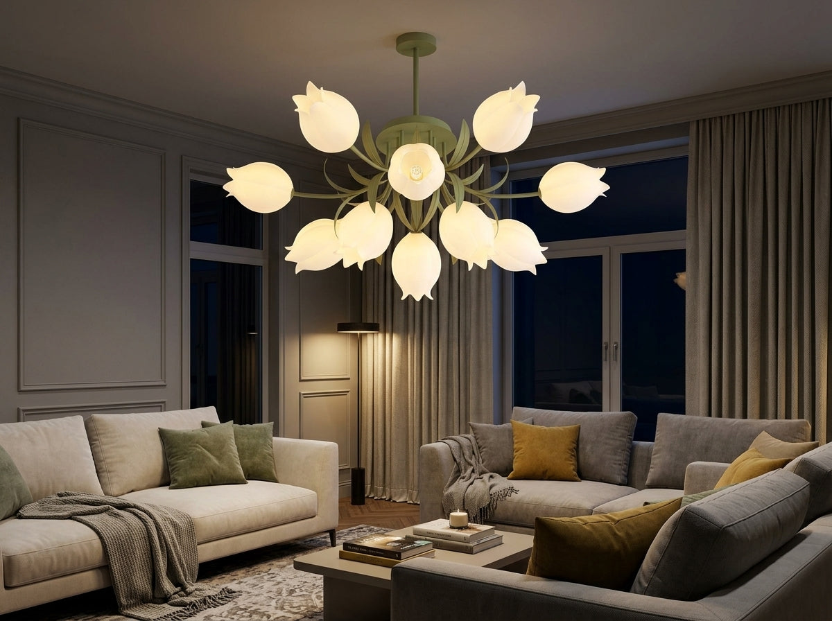 Cascade Cluster Chandelier - Sets The Mood Instantly