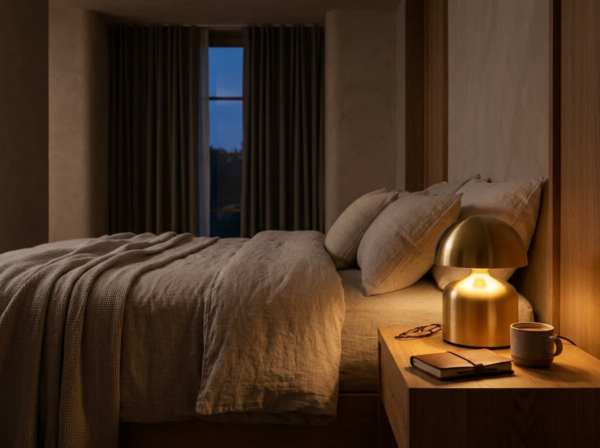 Cordless Mushroom Lamp - Sets a Warm, Inviting Mood