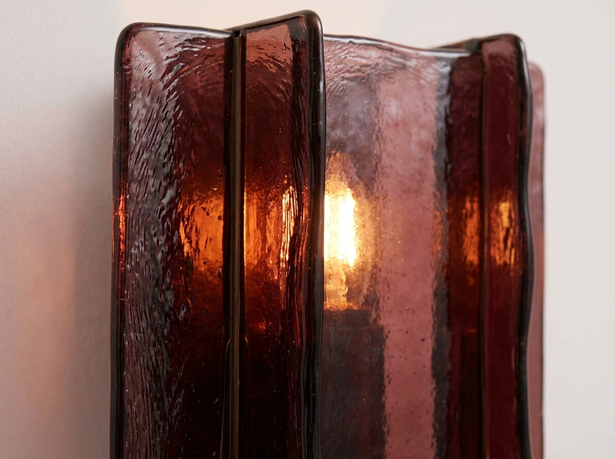 Crimson Glow Sconce - Crafted for Timeless Beauty