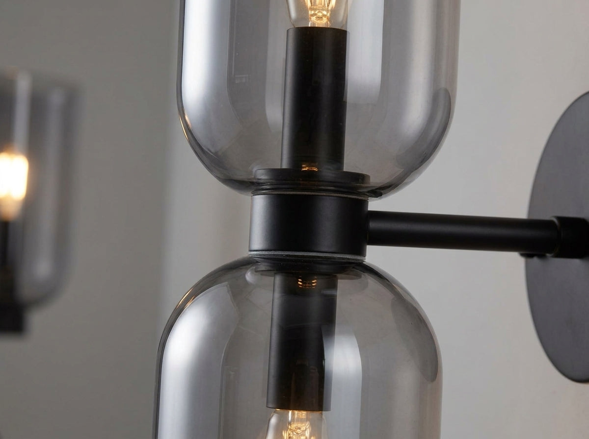 Dual Glass Wall Sconce - Crafted for Lasting Beauty