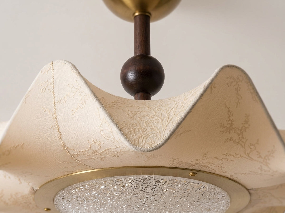 Fabric Petal Ceiling Light - Artisan Craftsmanship You Can Feel