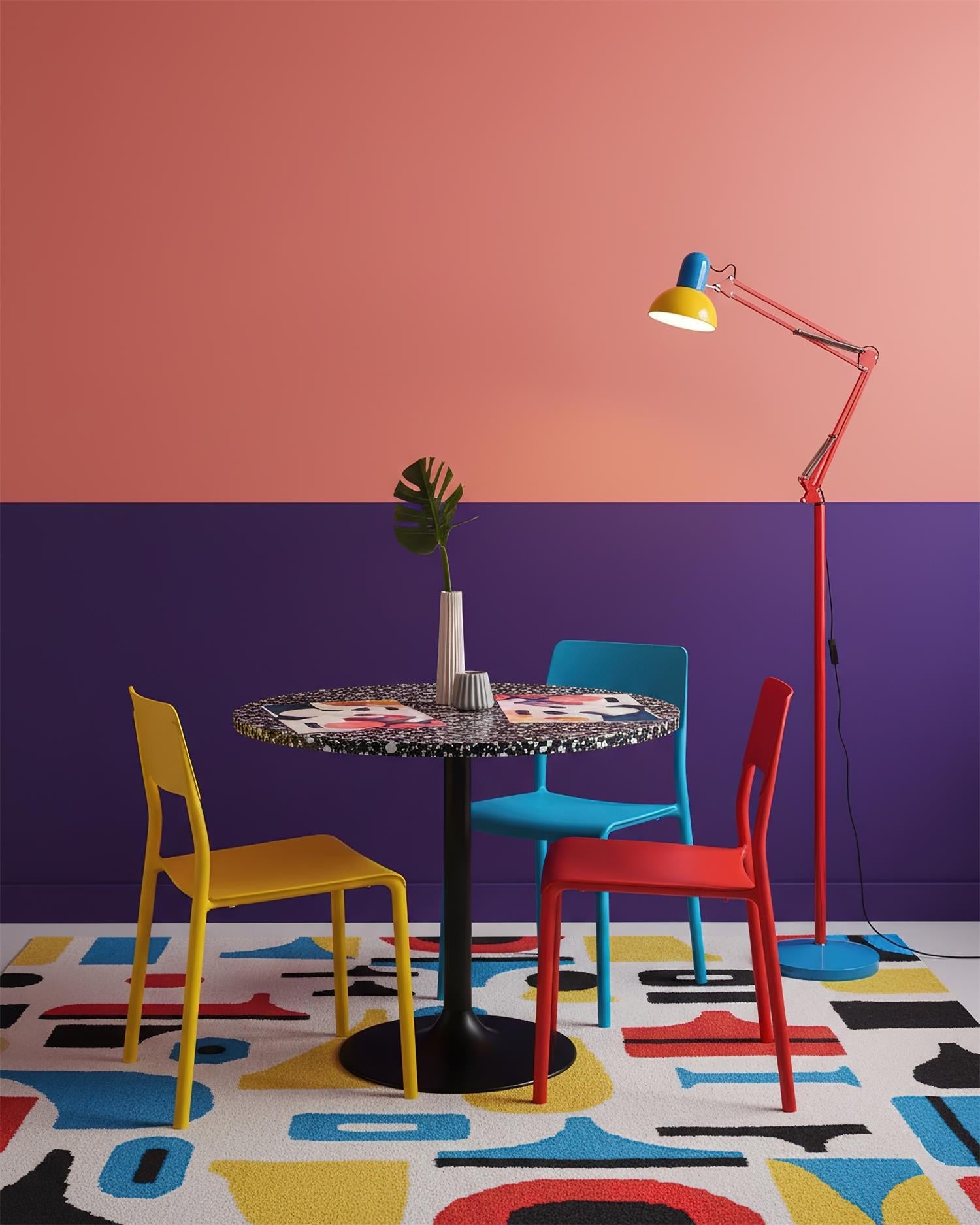 Flexo Memphis Floor Lamp with Adjustable Arm