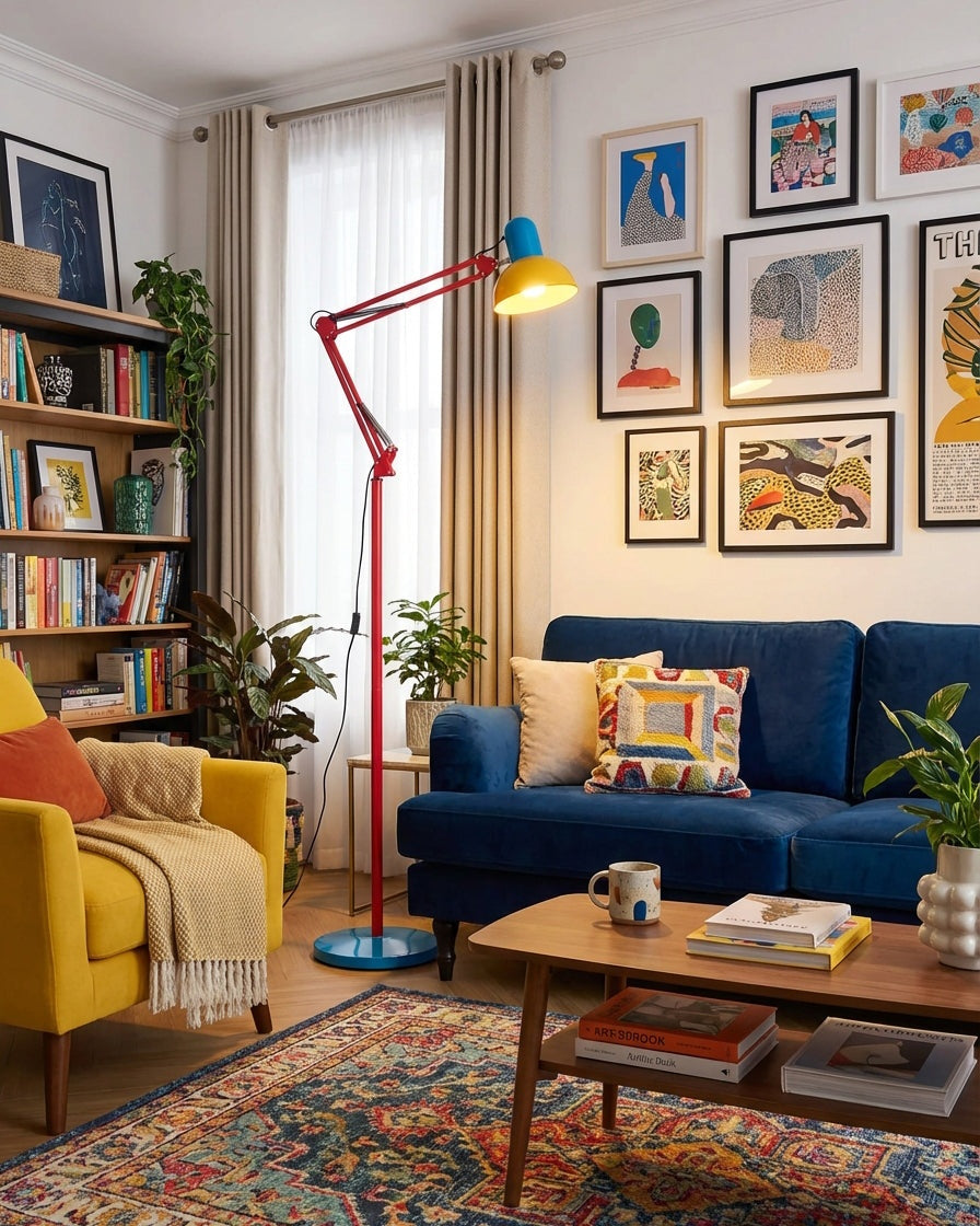 Flexo Memphis Floor Lamp with Adjustable Arm