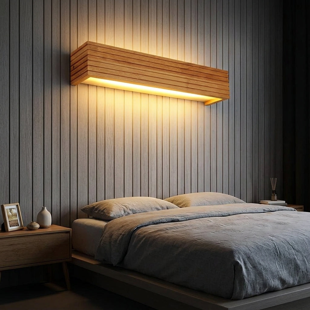 Floating Wood Wall Light - Main Product Image