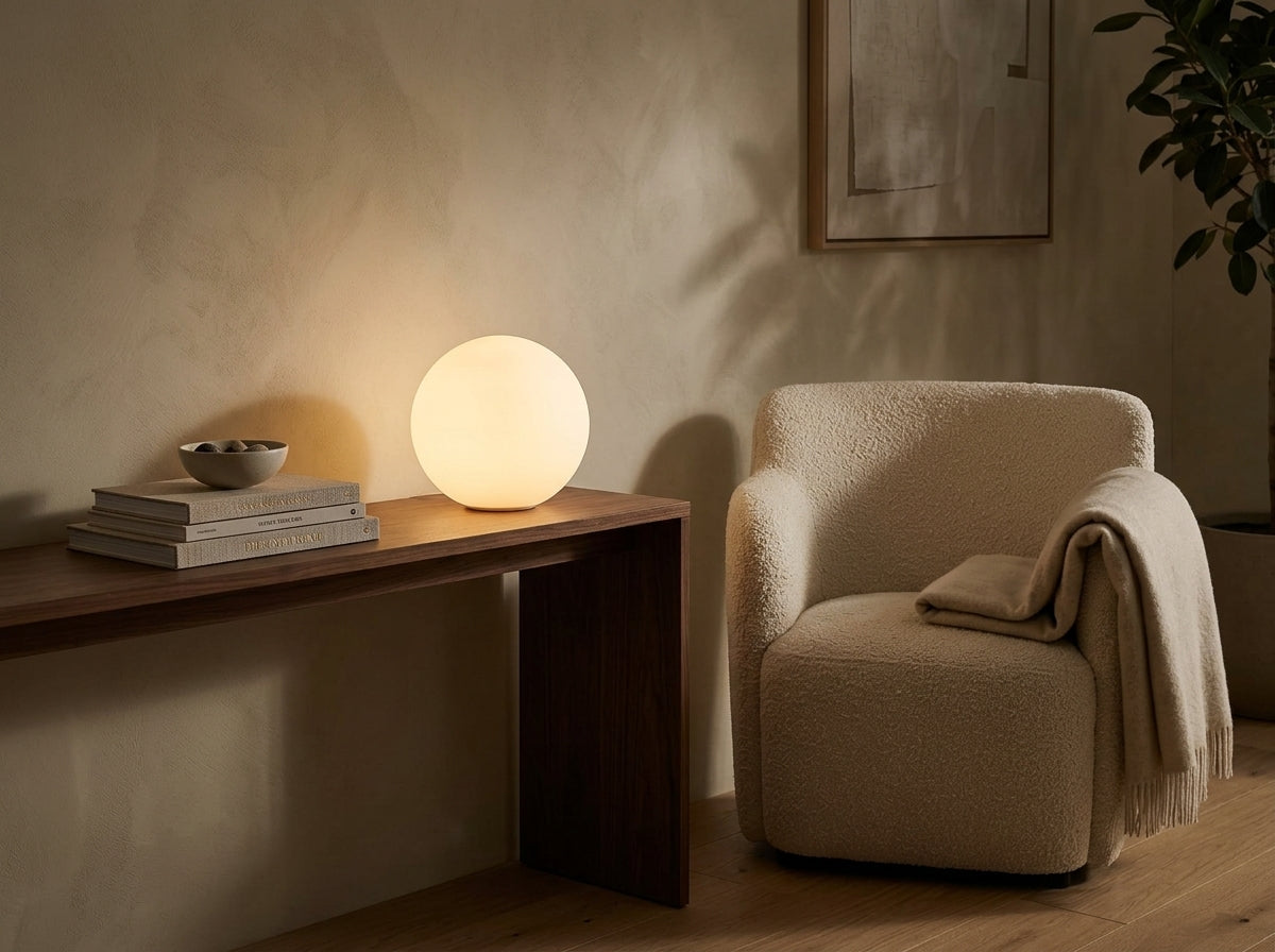 Frosted Globe Lamp - Set the Mood in Any Room