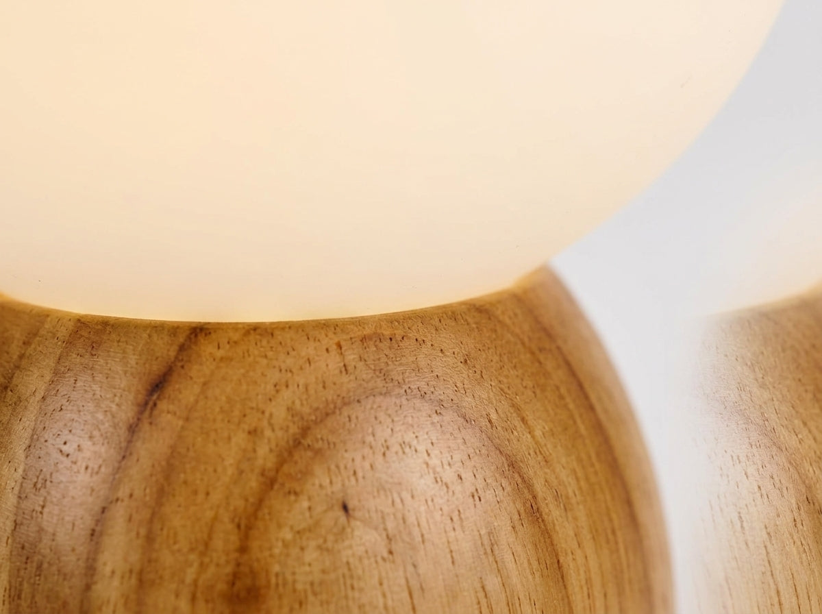 Frosted Globe Table Lamp - Crafted for Lasting Warmth