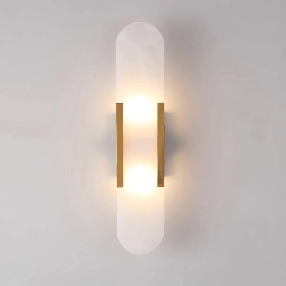 Alabaster Column Sconce