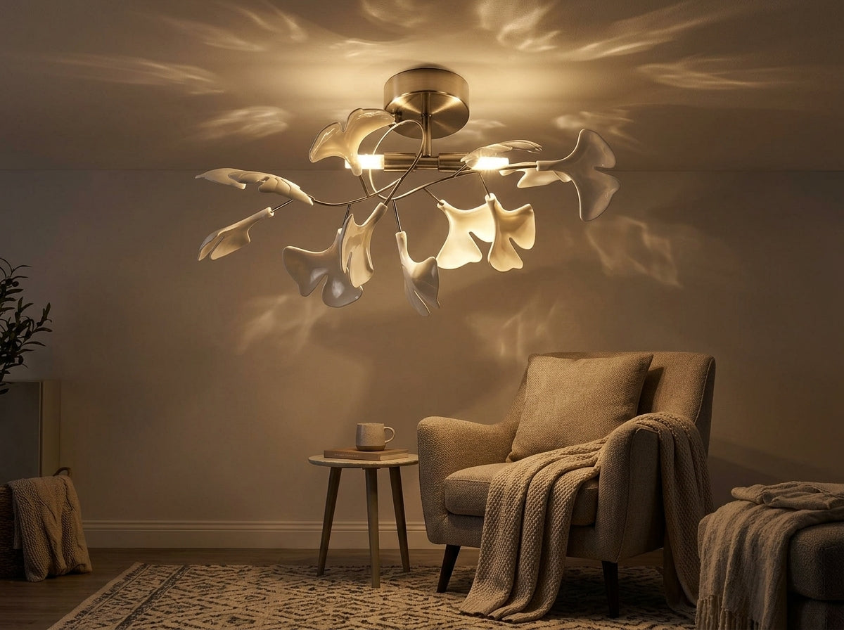 Ginkgo Leaf Canopy - Sets a Warm, Inviting Mood