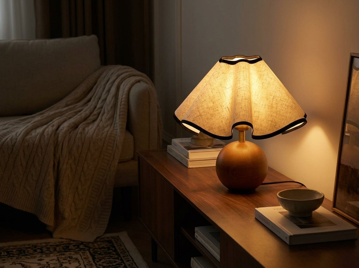 Heritage Wood Table Lamp - Sets a Warm, Collected Mood