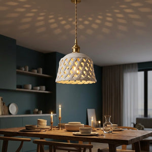 Lattice Ceramic Pendant - Main Product Image