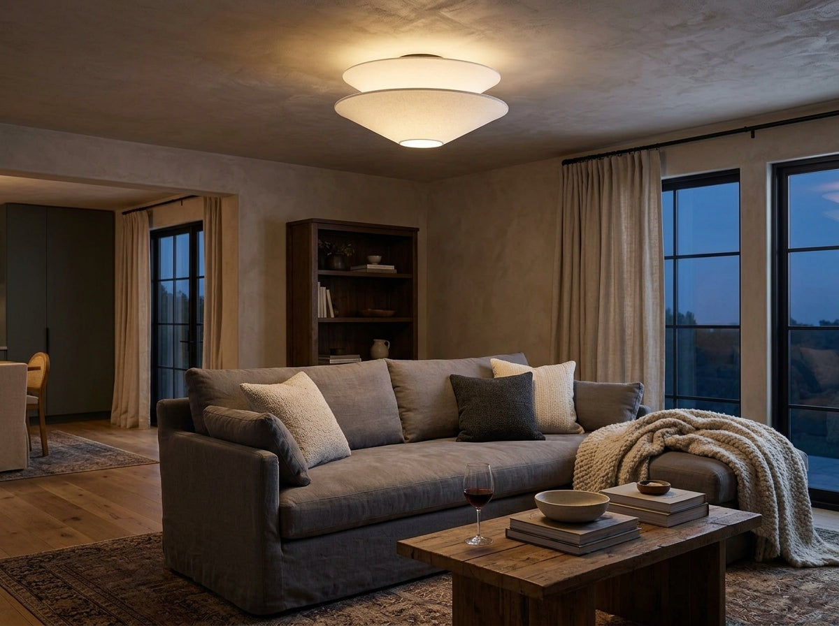 Layered Glow Ceiling Light - Sets a Warm, Inviting Mood