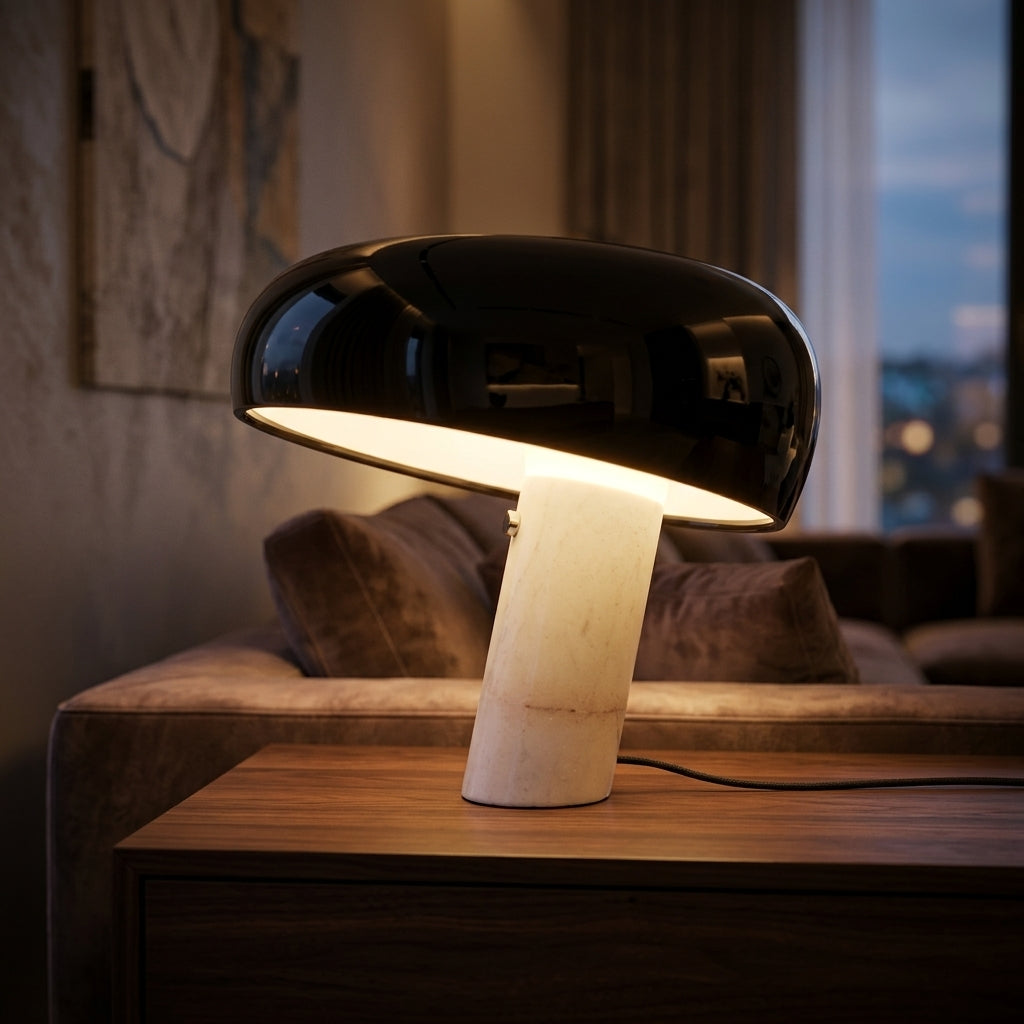 Marble Curve Lamp - Main Product Image