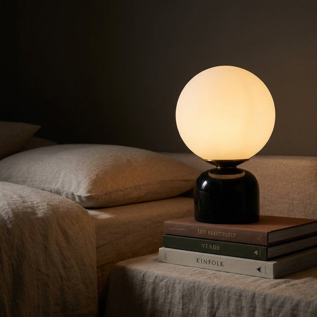 Marble Globe Lamp - Main Product Image