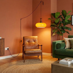 Mayon Plug-In Pendant Lamp with 15ft Cord