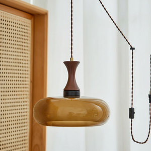 Mayon Plug-In Pendant Lamp with 15ft Cord
