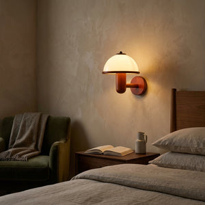 Mushroom Oak Wall Lamp - Main Product Image