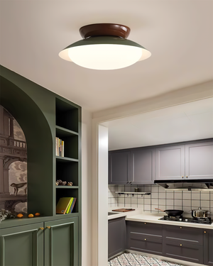 Paulo Mid-Century Dome Ceiling Light with Integrated LED