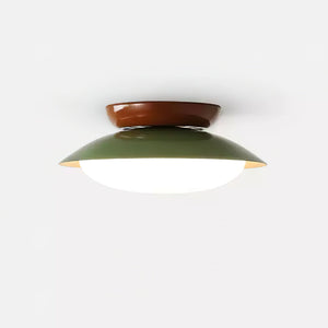 Paulo Mid-Century Dome Ceiling Light with Integrated LED
