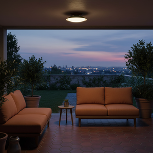 Paulo Mid-Century Dome Ceiling Light with Integrated LED
