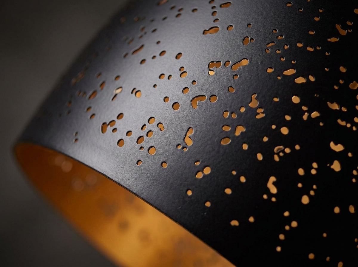 Perforated Ember Pendant - Crafted for Lasting Beauty