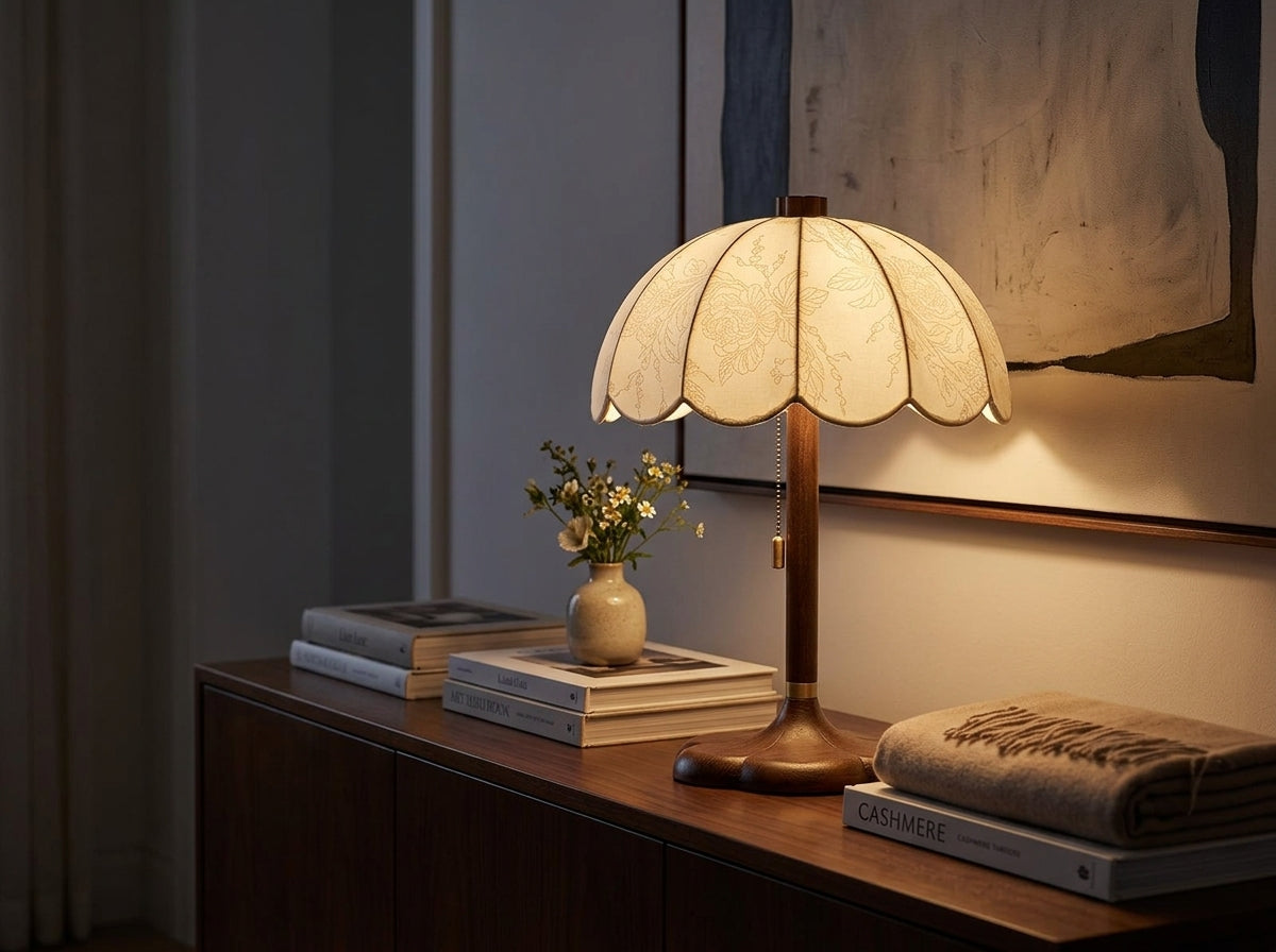 Petal Scallop Lamp - Sets a Warm, Inviting Mood