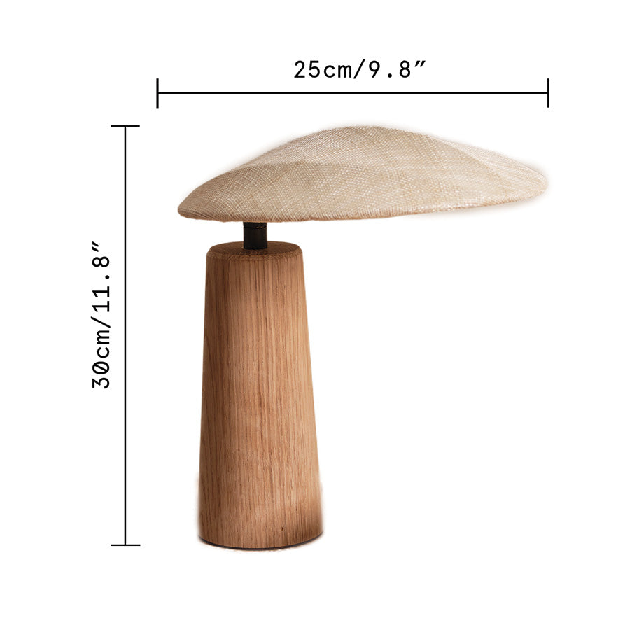 Sculpted Wood Table Lamp