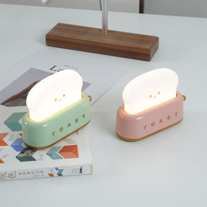 Rechargeable Toaster Table Lamp with Built-In Battery