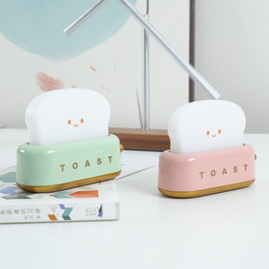 Rechargeable Toaster Table Lamp with Built-In Battery