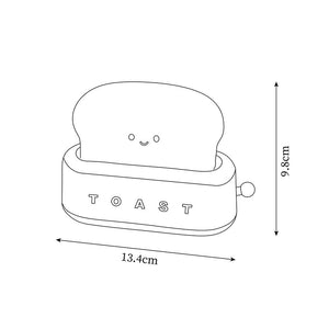 Rechargeable Toaster Table Lamp with Built-In Battery