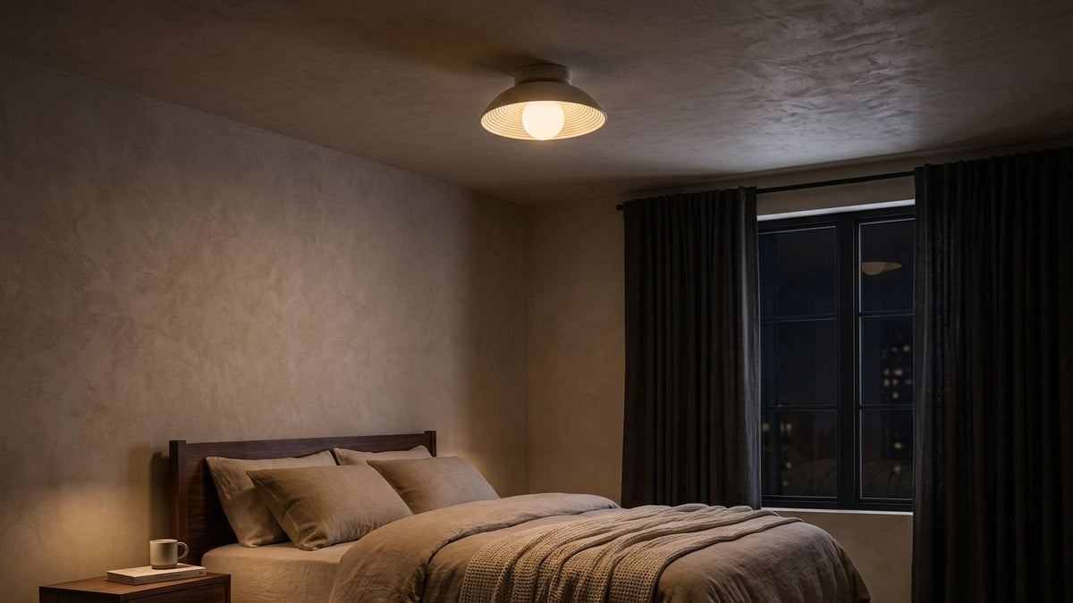Ribbed Orb Ceiling Light - Warm Glow, Effortless Elegance