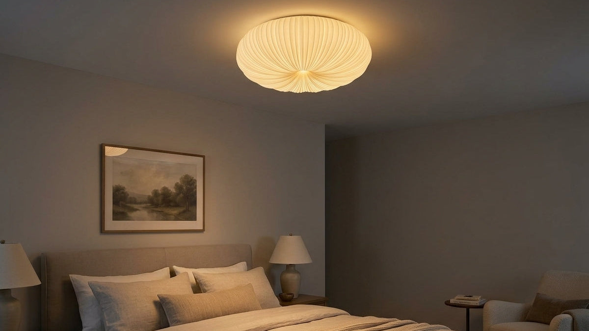 Ribbed Shell Ceiling Light - Sets the Mood, Effortlessly