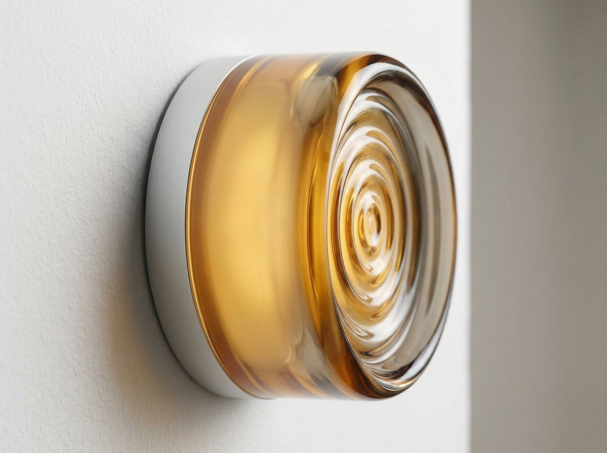 Rounded Glass Wall Sconce - Crafted for Lasting Beauty