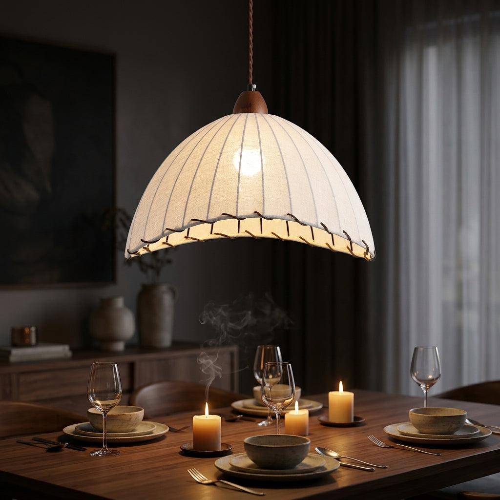 Scalloped Pleat Pendant - Main Product Image