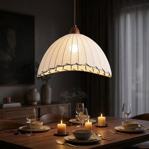 Scalloped Pleat Pendant - Main Product Image