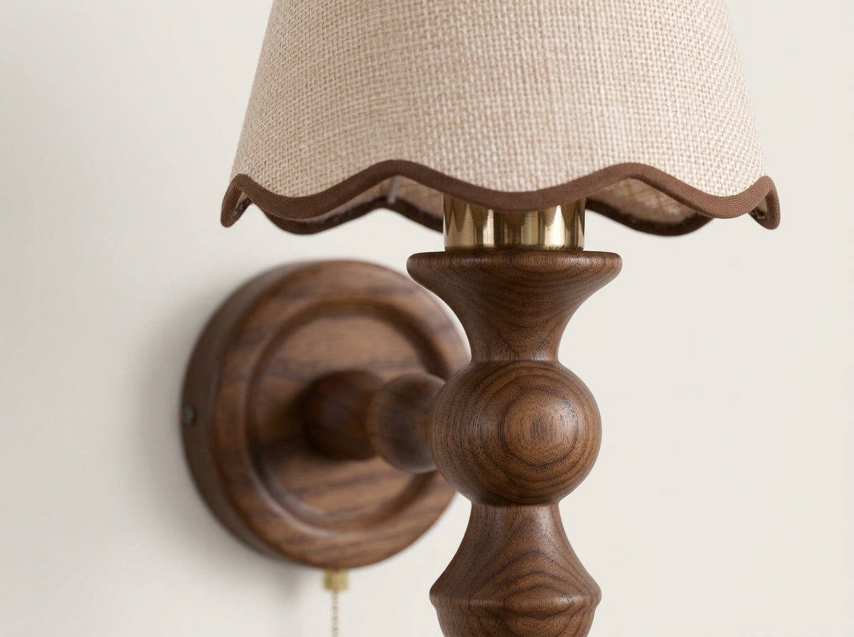 Scalloped Shade Wall Sconce - Crafted for Lasting Warmth