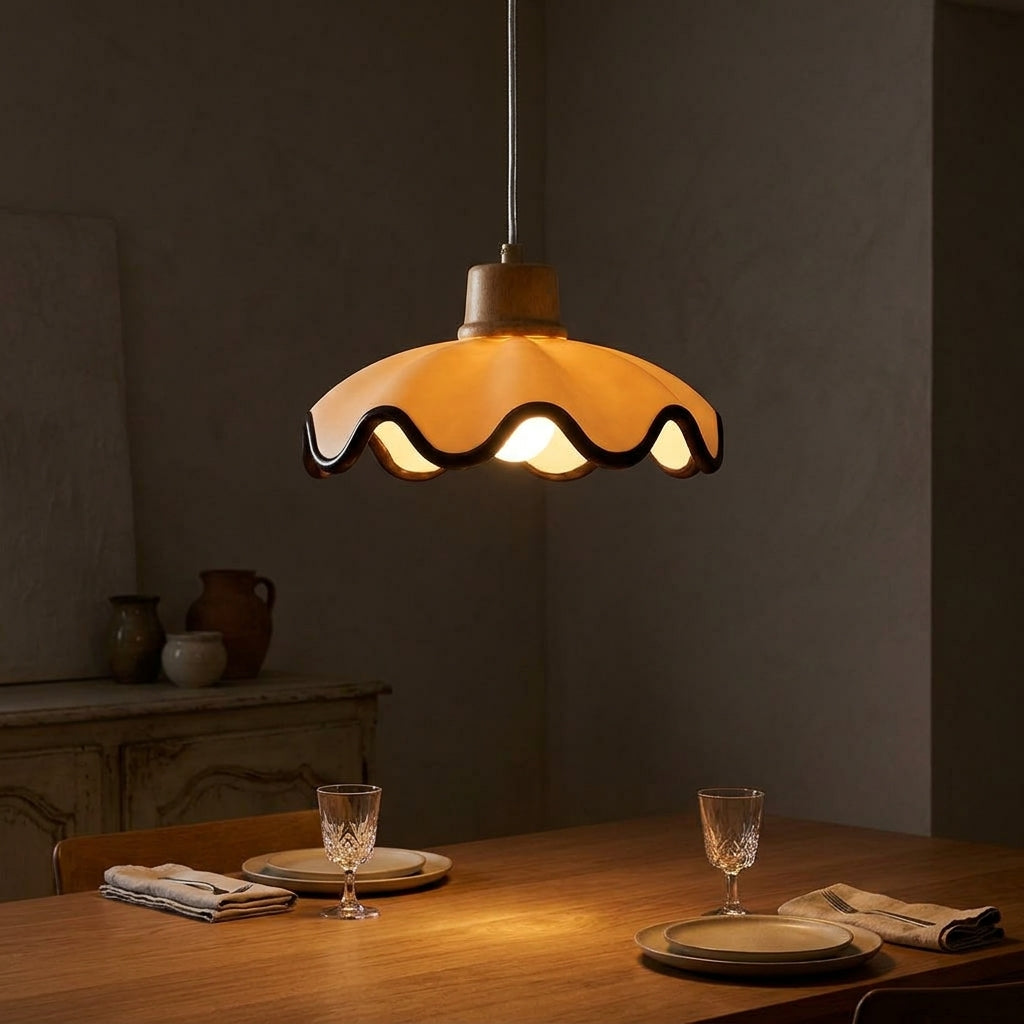 Scalloped Wave Pendant - Main Product Image