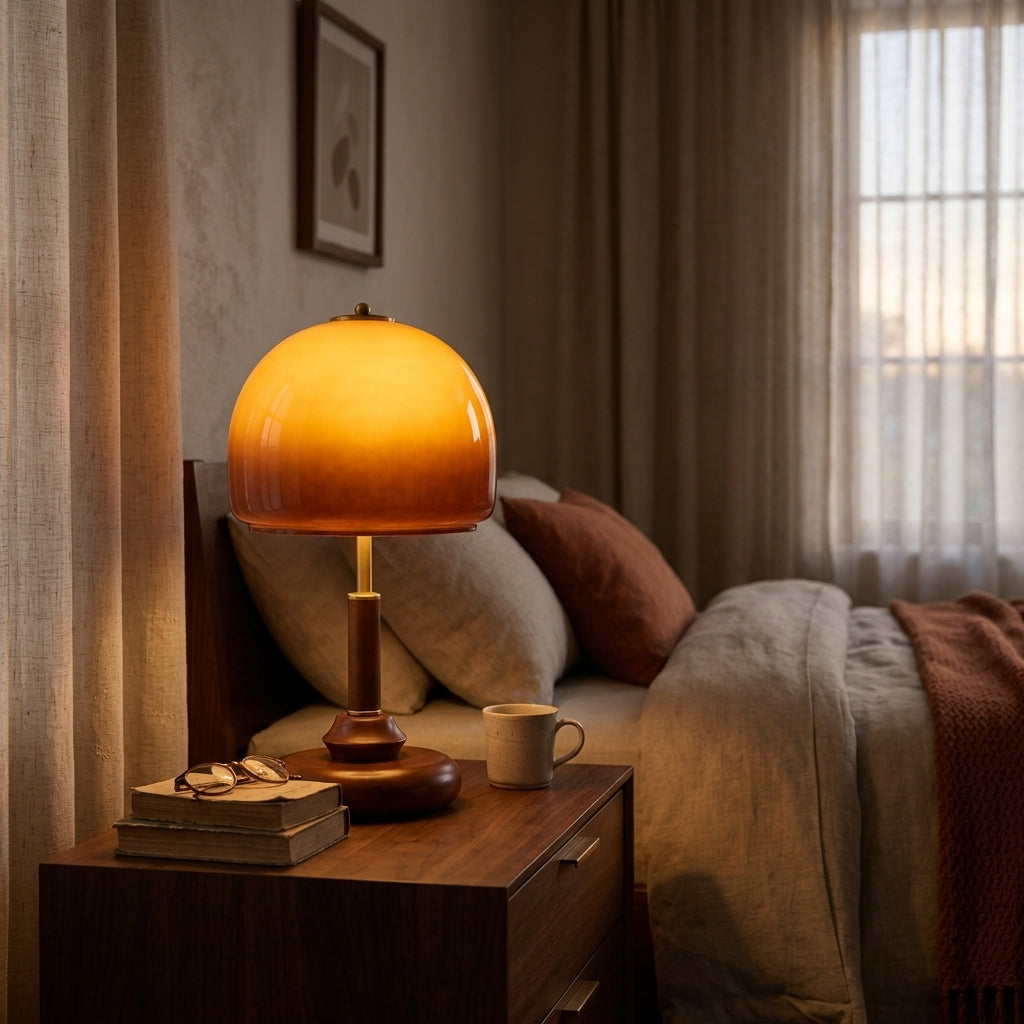 Sculpted Glass Table Lamp - Main Product Image