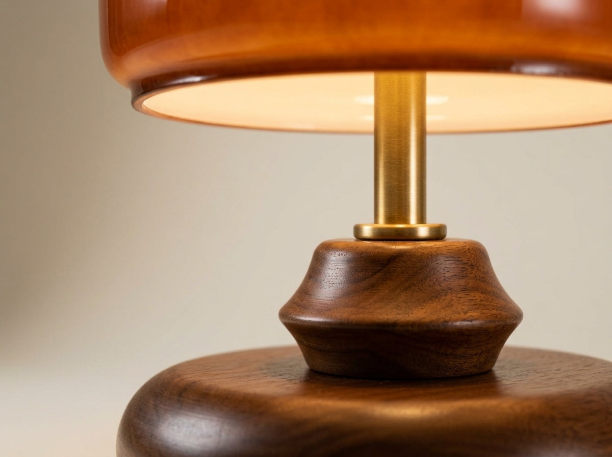 Sculpted Glass Table Lamp - Crafted for Lasting Beauty