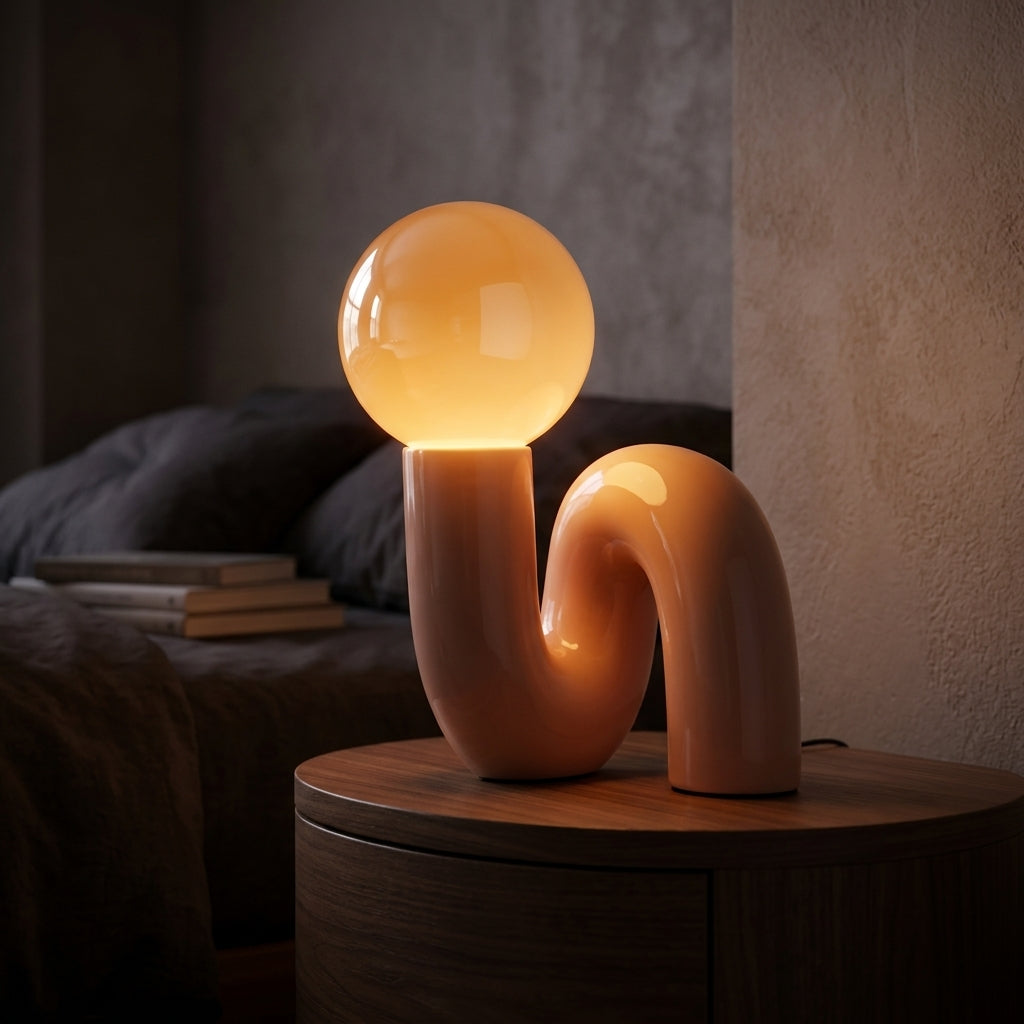 Sculpted Globe Lamp - Main Product Image
