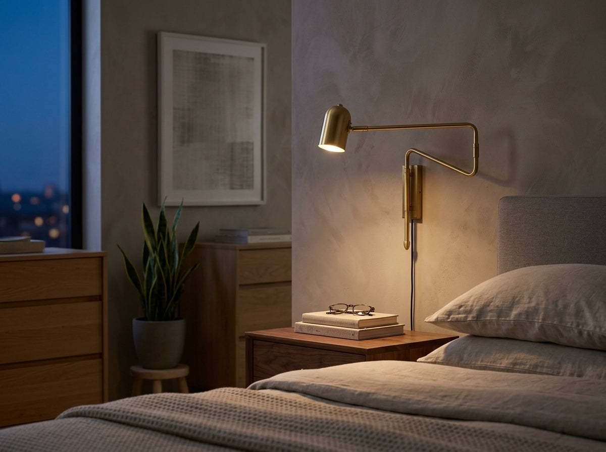 Swing Arm Reading Sconce - Sets the Mood for Evening Reading