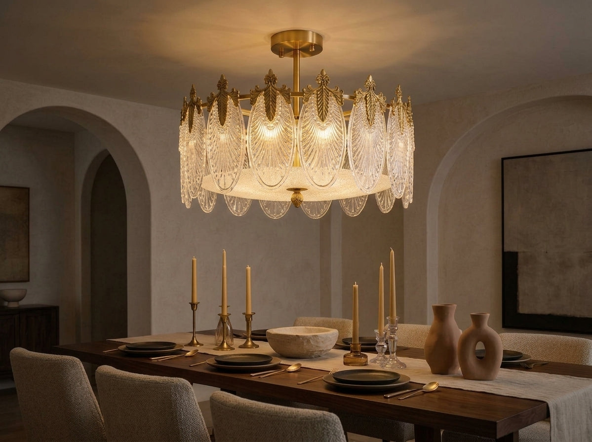 Textured Glass Chandelier - Section 2
