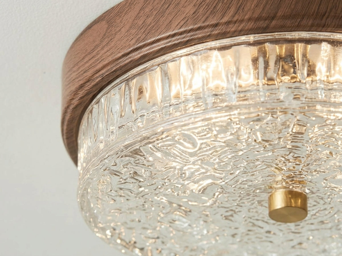 Walnut Glow Flush Mount - Crafted for Lasting Beauty