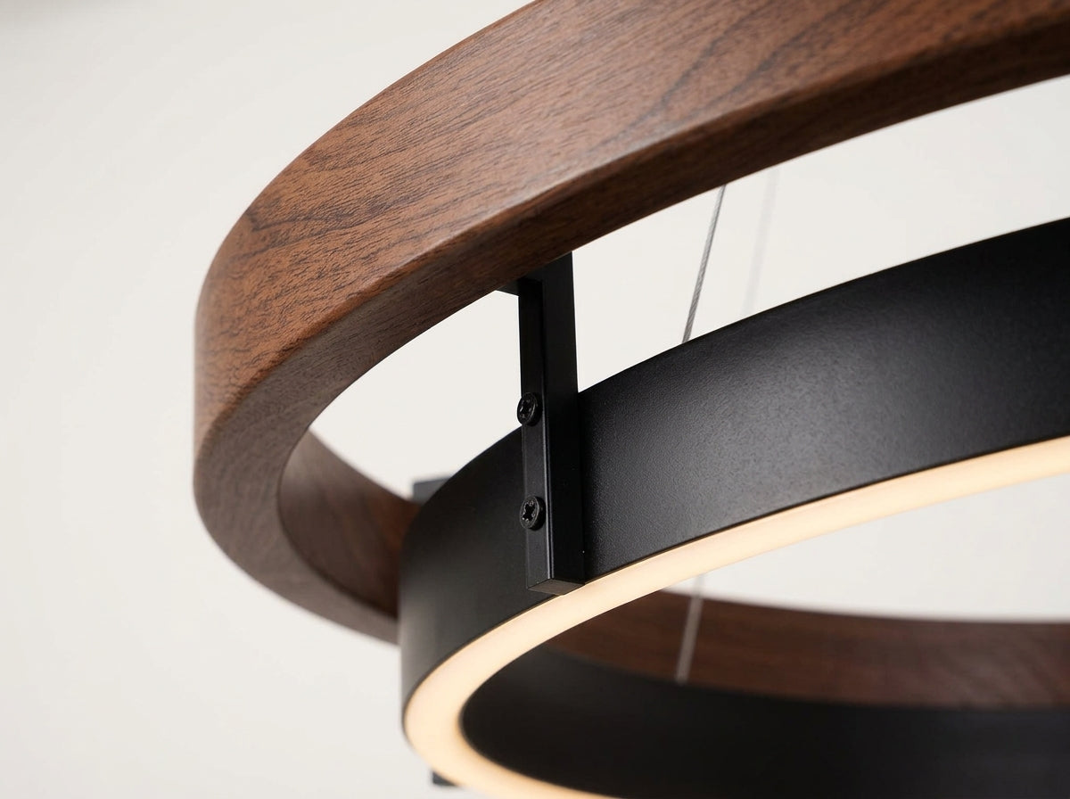 Walnut Ring Chandelier - Crafted for Lasting Beauty