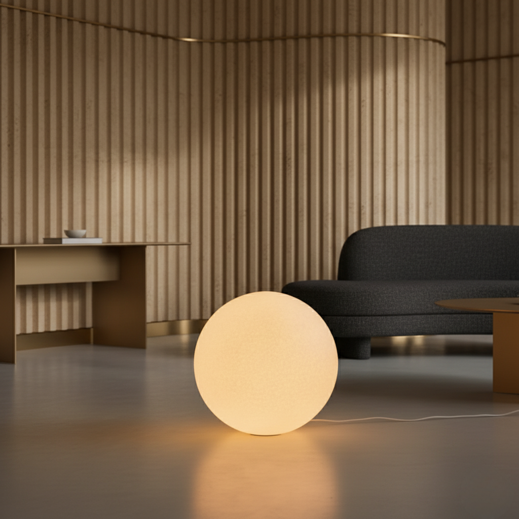 Frosted Globe Lamp