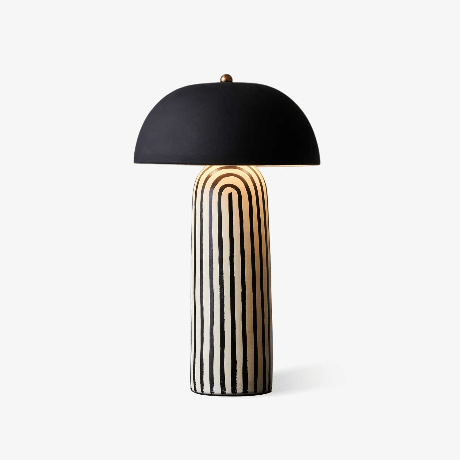 Striped Ceramic Table Lamp